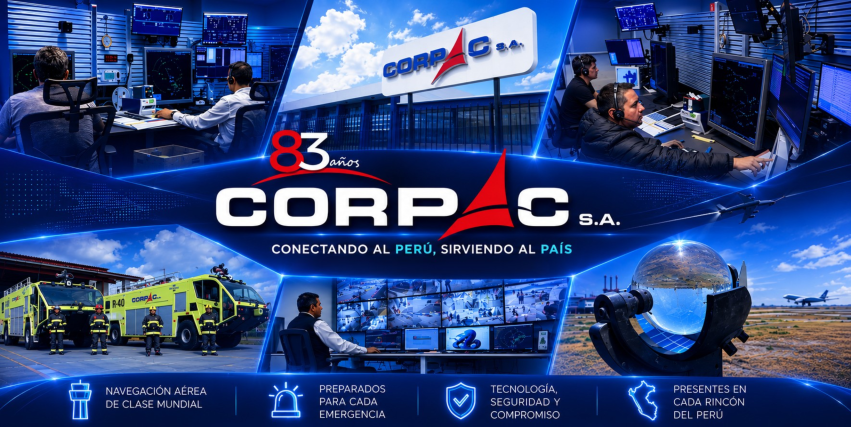 Corpac CORPAC cumple 83 años como pilar de desarrollo de la aviación civil del ...